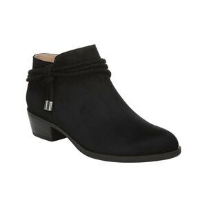 LIFE STRIDE VELOCITY Womens Black Andrea Round Toe Block Heel Booties 5.5 M